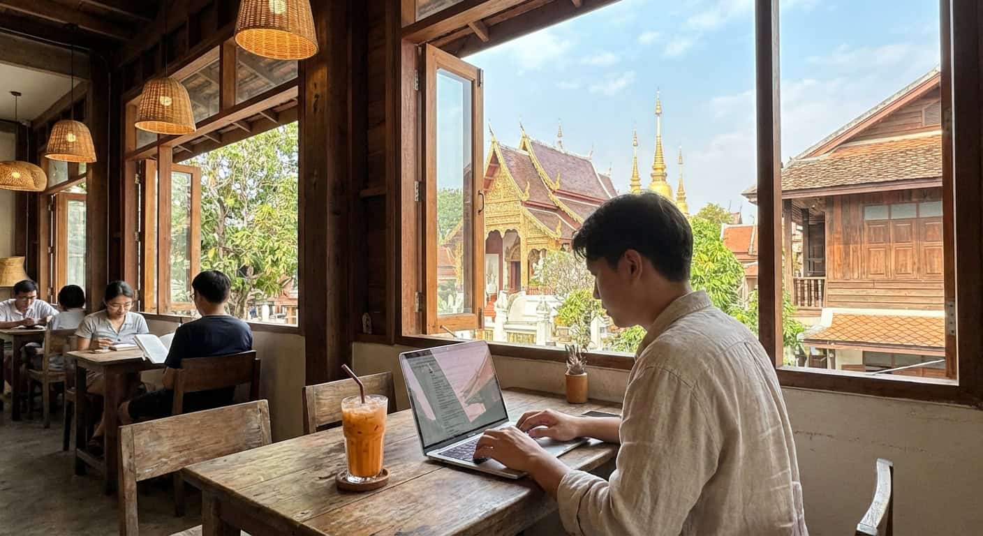 Chiang Mai cafe workspace