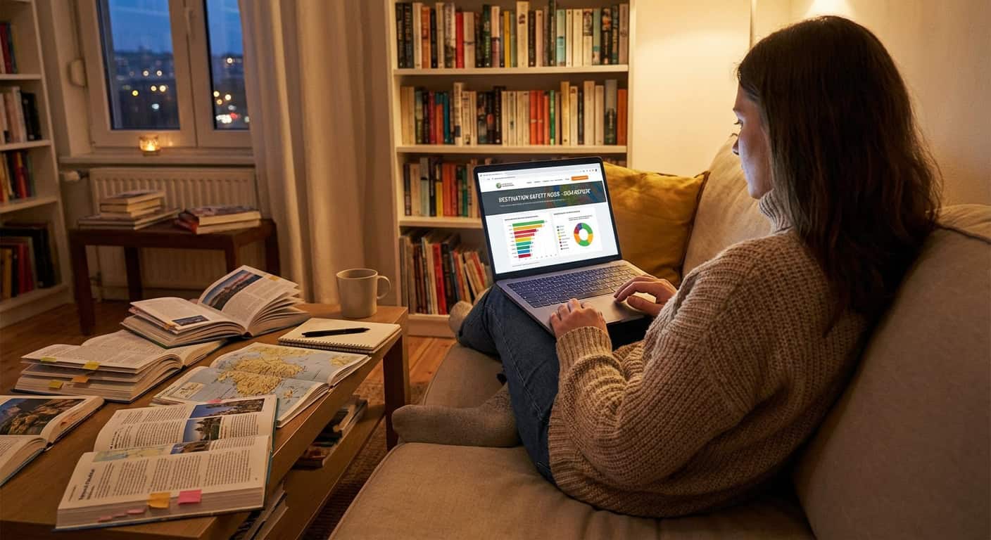 Researching safe travel destinations