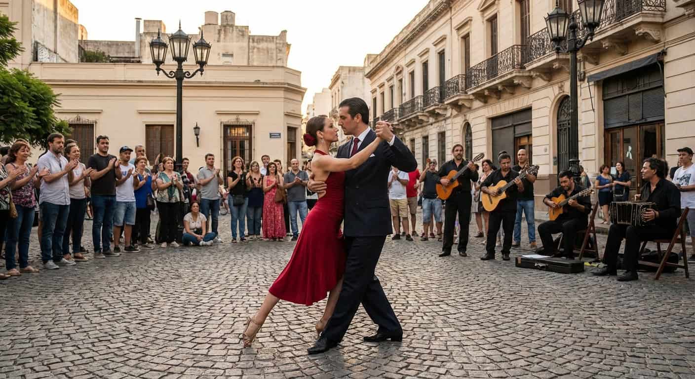 Tango dancers San Telmo