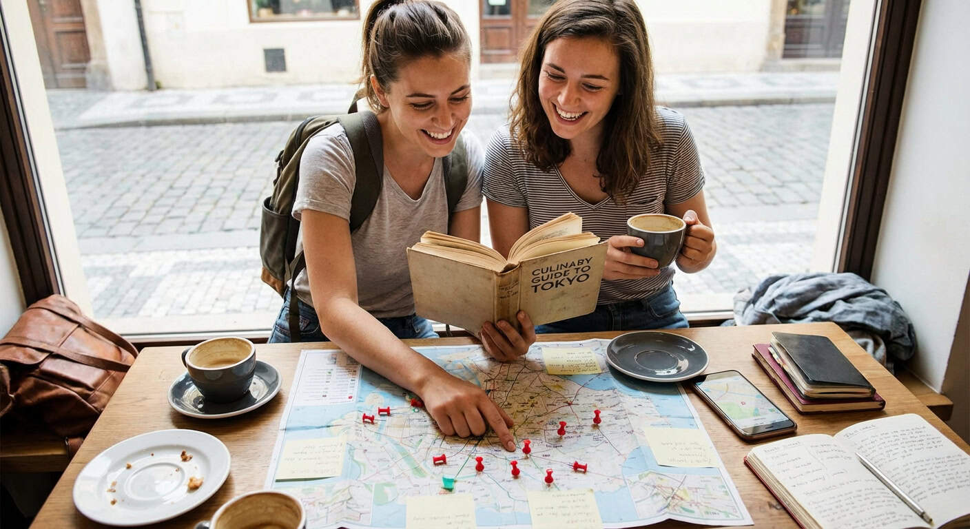Planning food-focused trip itinerary together